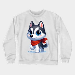 Cute Husky Crewneck Sweatshirt